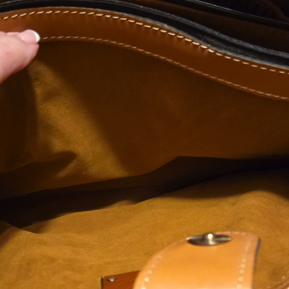 Patricia Nash Tan Floral-Embossed Tote - Picture 8 of 15